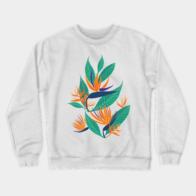 Bird of paradise Crewneck Sweatshirt by Home Cyn Home 